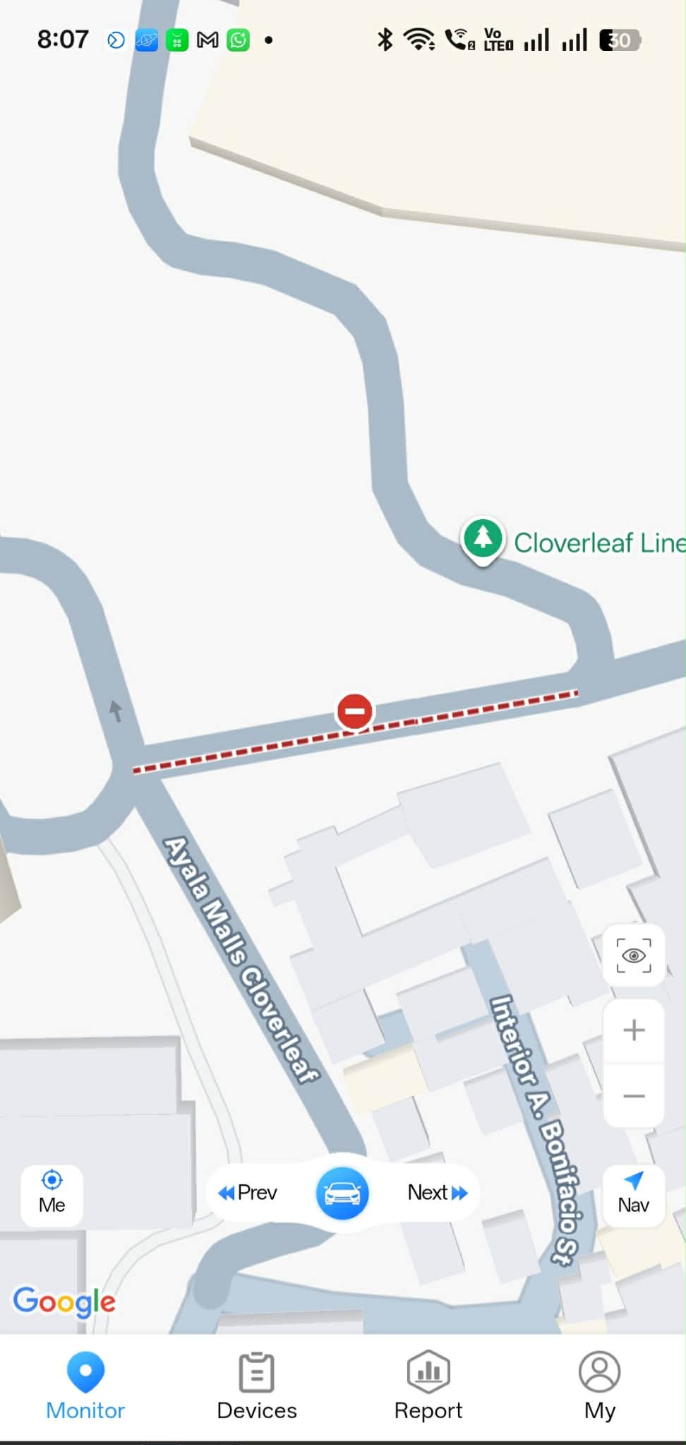 CLOSE ROAD INDICATOR